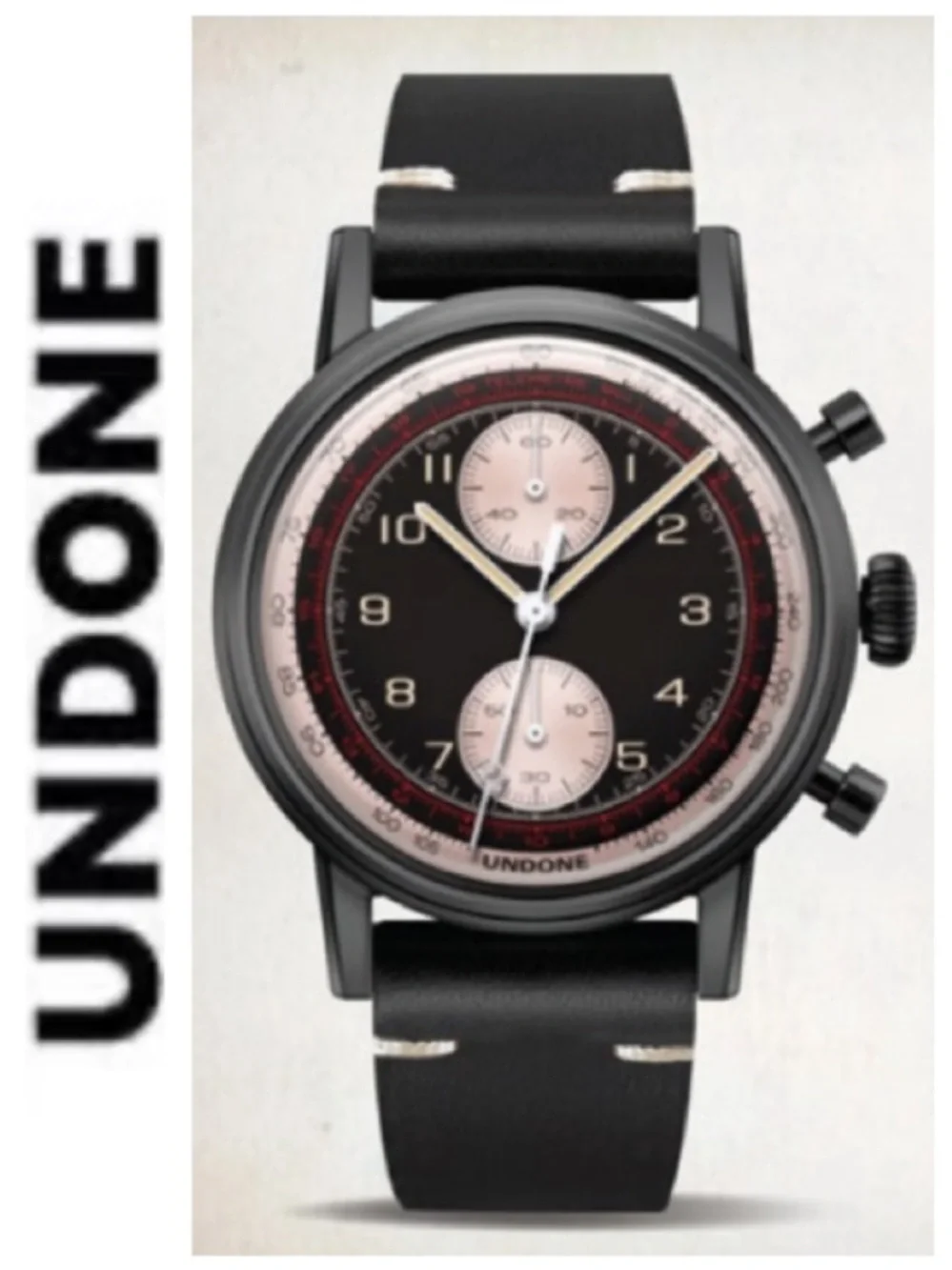Undone ‘THE URBAN” Vintage Hybrid Mechanical Quartz Chronograph Men’s Watch
